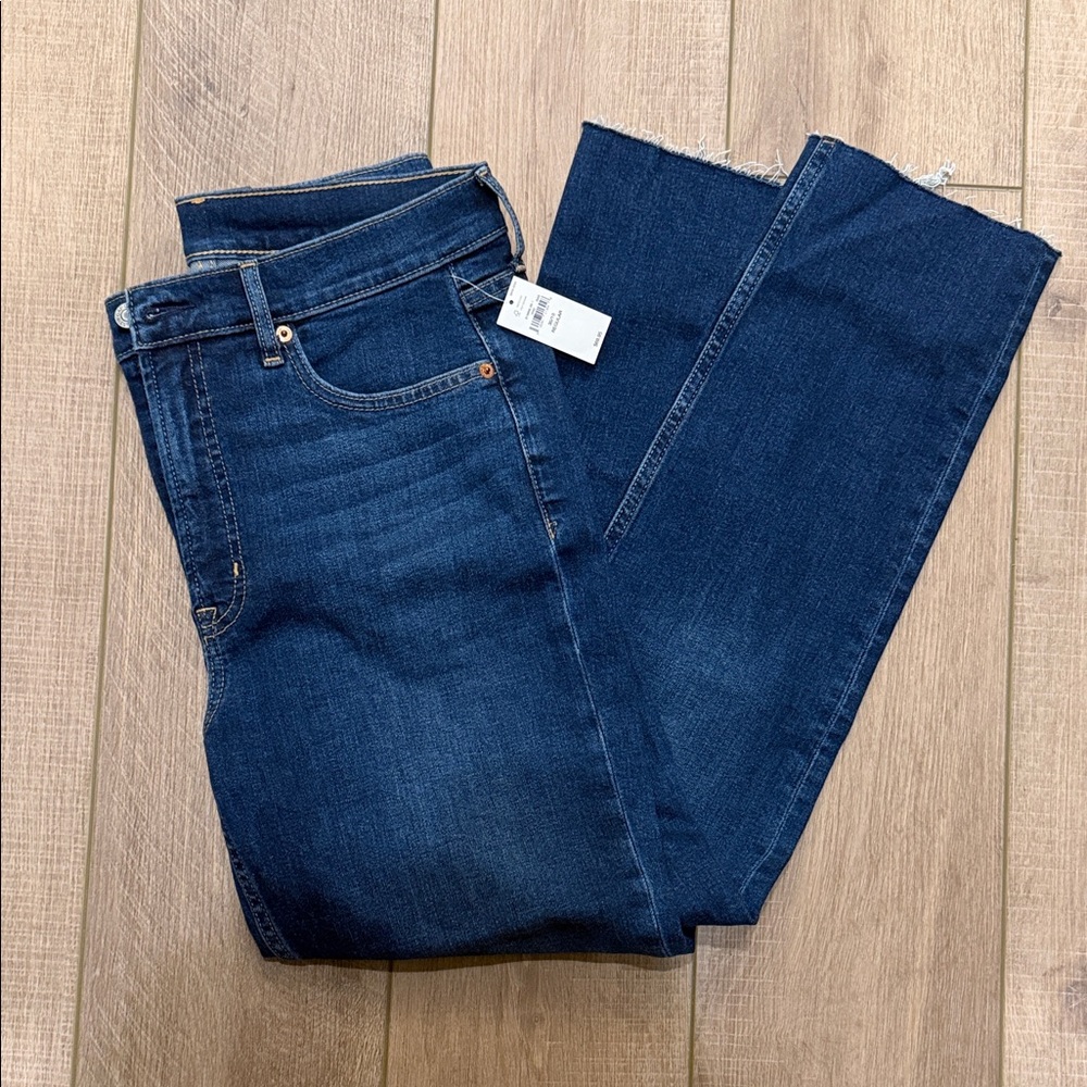 GAP Dark Blue Straight Leg Jeans